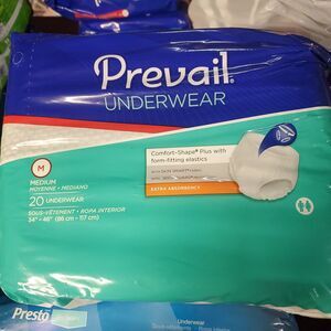 Prevail PV512 Disposable Underwear - 20 Count size medium